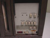HP 78572B Recorder – front control panel detail showing stylus heat, chart speed, date/time set buttons and LED display