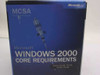 Microsoft MCSA Windows 2000 Core Requirements boxed set — front of box showing MCSA/MCSE branding and Exams 70-210, 70-215, 70-216, 70-218