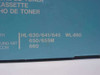 Close-up of compatibility list on Brother TN-100HL box: HL-630/641/645/650/655M/660 and WL-660