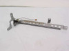 Toshiba Satellite P-100 LCD display hinge bracket full assembly view showing metal bracket with mounting tabs and attached wiring