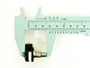 Oak Grigsby 78016 encoder measured with calipers showing overall body diameter approximately 25mm