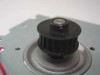 TEC SPH-54AB-116 – close-up of toothed timing pulley installed on motor shaft