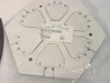 M.E.C. Tech Octagonal Upper Cap MEC81304-1020R in protective plastic packaging — six-segment wafer holder pattern visible