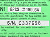 Packard Bell 190034 150 Watt AT Power Supply - DSP-1514P Internal Power Switch