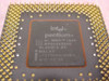 Intel Pentium MMX BP80503200 SL23W — close-up of processor die label showing BP80503200, SL23W, 2.8V, and Malaysia markings