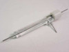 Abbott Spectrum 1366-07 Sample Syringe angled side view showing full length of barrel, plunger, and dual-needle assembly