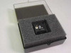 Abbott 1365-01 Na+ Sodium Electrode seated in foam-lined clear plastic storage case, open view