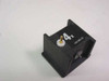 Abbott 1365-02 K+ Potassium Electrode module close-up — front face showing gold contact pin, white insulator, and '4K / LN1365-02' markings on black housing