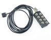 IBM 21F5093 EC 844189 8-port Twinax controller block with full cable and D-sub connector — overall view