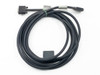 IBM 22F0152 EC 896473 DB25 computer cable 9023 — full length coiled view showing both ends