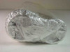 Unbranded silver printer roller kit — end view showing foil and plastic wrap packaging