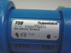 Russellstoll 3750DP F35447A label closeup showing Cat. No., 30A 600VAC 50/60Hz rating and UL Listed 311B marking