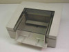 HP 33458A Envelope Feeder Kit – front three-quarter view with envelope input tray extended and lid closed