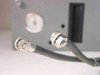 Accuvision 200 Power Supply with Pneumatics – close-up of front panel BNC-style cable outputs and pressure gauge