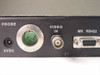 Vasgo LTD Satmatte – close-up of rear left section showing Probe Switchcraft connector, 9VDC power jack, Video In BNC, and MK RS422 DB9 port