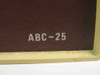 Electronics Unlimited ABC-25 – close-up of model number label on front panel