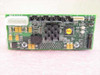 Fiber Channel PCB card Pc2A 94V-0 4299 top-down front view showing MADE IN U.S.A. marking, four fiber ports, power connector, and FAULT/ACTIVE LED indicators