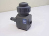 Cole-Parmer WU-33000-10 PVC flow transmitter – front left view showing NSE label and barbed hose fitting
