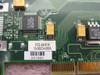 Close-up of JNI FCE-6410-N PCB showing Vitesse chipset, model label FCE-6410-N, part number 10-00024-000A barcode label, and serial number 001963