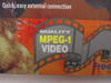 FutureTel Video Sphinx Pro retail box detail — Quality MPEG-1 Video badge and quick external connection text