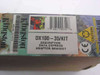 Kingston DX100-35/KIT box label showing part number DX100-35/KIT, Data Express Adapter Bracket description, barcode, and CE mark