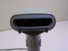 Metrologic MS9520 Voyager scanner front scan window showing red laser emitter aperture