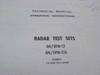 Sperry AN/UPM-12 AN/UPM-12A Radar Test Sets Technical Manual title page showing publication number F41608-76-D-A068