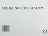 Labtec CW-184 SEWW retail box bottom panel showing model number CW-184 SEWW and barcode 080236101856 with CE mark