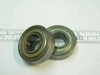 6202-2Z shielded steel ball bearings shown next to ruler scale — top view showing two bearings side by side