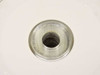 Close-up of clear non-hub-printable center hub on a US Digital Media M40101 inkjet printable CD-R disc — top view