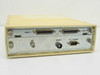 Sytek 2502 modem – rear panel showing Port 1 and Port 0 DB25 RS-232 connectors, RF coaxial input, Reset button, and 9-pin DC Power connector
