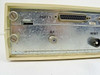 Sytek 2502 modem – side/rear angle showing Port 1 DB25 connector, RF coaxial connector, and Reset button