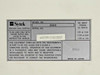 Sytek 2502 modem – bottom label showing model 2502, serial number, DC input power specs (+5V/3.0A, +12V/0.65A, -12V/0.15A, 25W), FCC compliance, and Made in Japan notation