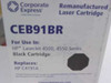 Corporate Express CEB91BR box label showing Remanufactured Laser Cartridge for HP LaserJet 4500 4550 Series Black Cartridge replaces HP C4191A