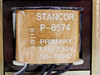 Stancor P-8574 label close-up showing Primary 115/230V 50-60Hz specification