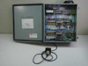 Omron S3S-B10-US Bulk Fill Control Panel MRLOB02 — enclosure open showing internal wiring, controllers, transformer, and terminal blocks with E2K-C25ME1 proximity switch on cable outside