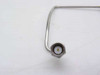 Close-up of SMA-male connector end on the preformed coaxial cable 202543-002 showing center pin and dielectric