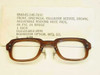 USS 6540-01-146-7810 Classic Horn-Rimmed Eyeglasses Frame Size: 46 Eye 24 Bridge