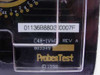 Probe&Test C48-1VHT Rev A label closeup showing model number, revision A, part number 803349, and 1998 copyright