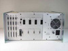 Jomar Precision Systems 010-2734-001 — rear panel view showing closed-loop, analog joystick/encoder, digital joystick, IEEE, RS-232, motor outputs, external driver ports, AC inlet, and cooling fan
