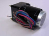 Japan Servo IHT6P3 6H900 gear head motor, rear view showing multi-color lead wires and capacitor housing