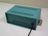 Analogic G-185 Measuremeter II LVDT readout unit — rear and top view showing teal enclosure with ventilation slots and power cord