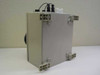 Himel control box rear and side view — wall-mount flanges and conduit fittings visible