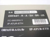 Orckit Orfast-R-A-SA-Br product label showing model ORFAST-R-A-SA-BR-US, part FC-9660RA11, IP-ATUR-ETH designation, and serial/barcode