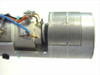 Detailed view of detector snout body showing wiring harness (blue, orange, other leads) soldered to internal components