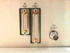 Fairchild SM2900 rear panel detail showing J9 AUX and J10 FAULT D-sub connectors and J12 IF OUT BNC connector