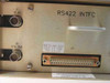 Fairchild SM2900 rear panel detail showing J1 IF IN and J2 STA CLK BNC connectors and RS422 INTFC D-sub connector