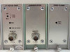 Scientific Atlanta 414 plug-in modules: IF Filter/Amp, Demodulator, and Video Clamp with BNC monitor outputs and 75 Ohm terminations