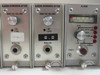 Scientific Atlanta 414 plug-in modules: two Audio Demodulator modules and Alarm module with C/N meter and indicator LEDs