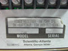 Scientific Atlanta 7500 CFG label plate – reads Video Receiver PN 7500 CFG, SN KAF93069, CON AAB-BZZ-HZAA, Model 7500, Scientific-Atlanta Atlanta Georgia 18141C